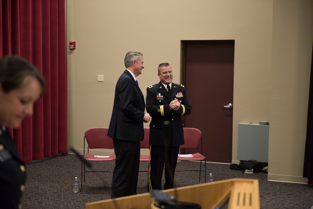 Idaho Lieutenant Governor Brad Little promotes Brig. Gen. Farin D. Schwartz