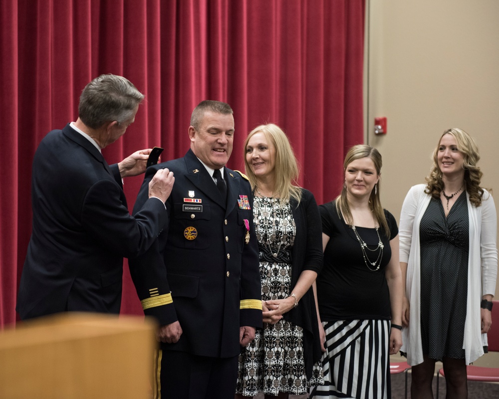 Idaho Lieutenant Governor Brad Little promotes Brig. Gen. Farin D. Schwartz