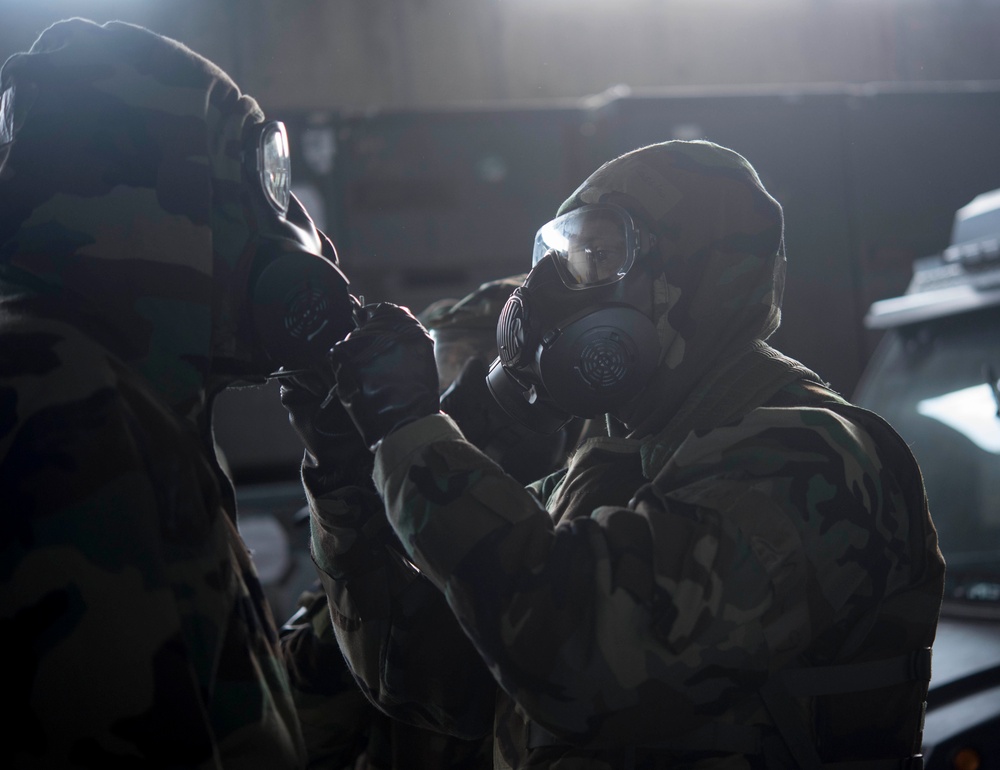 Checking out the masks