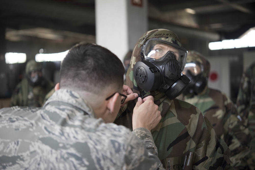 Checking out the masks