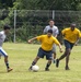 Service members assigned to USNS Mercy participate in soccer game at University of Begkulu