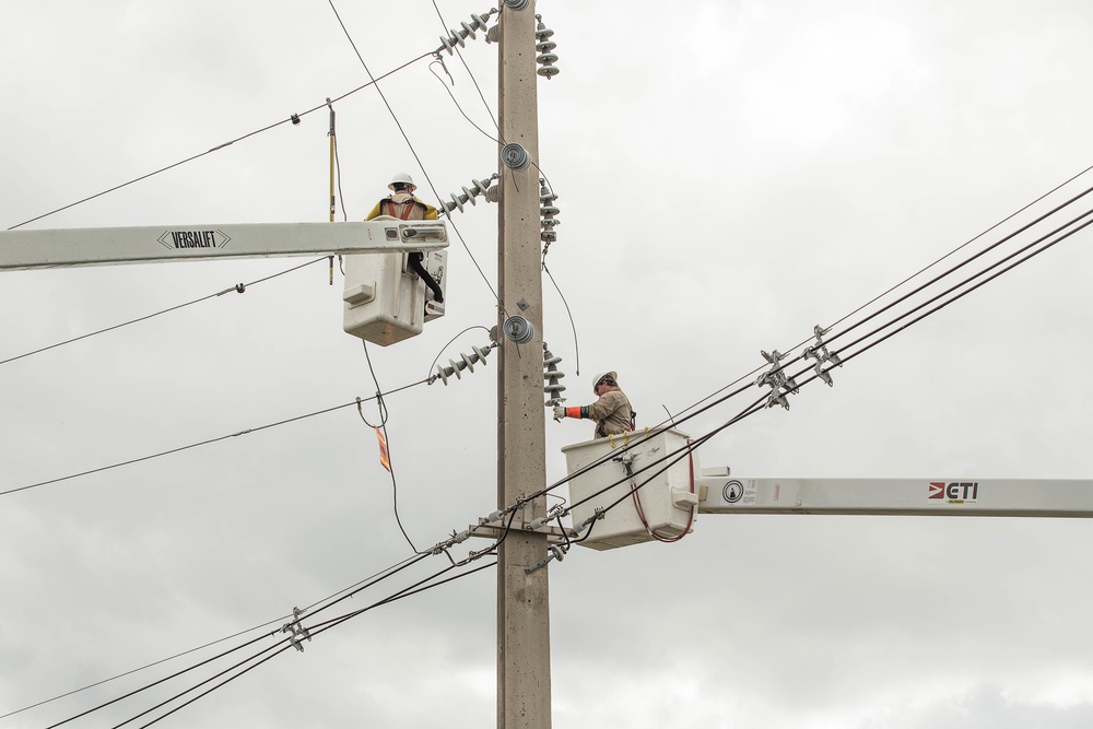 Repairing Power Transmission Lines in Mayaguez
