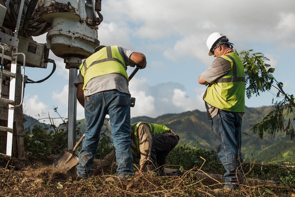 New Power Poles Installed To Re-establish Electricity In Peñuelas