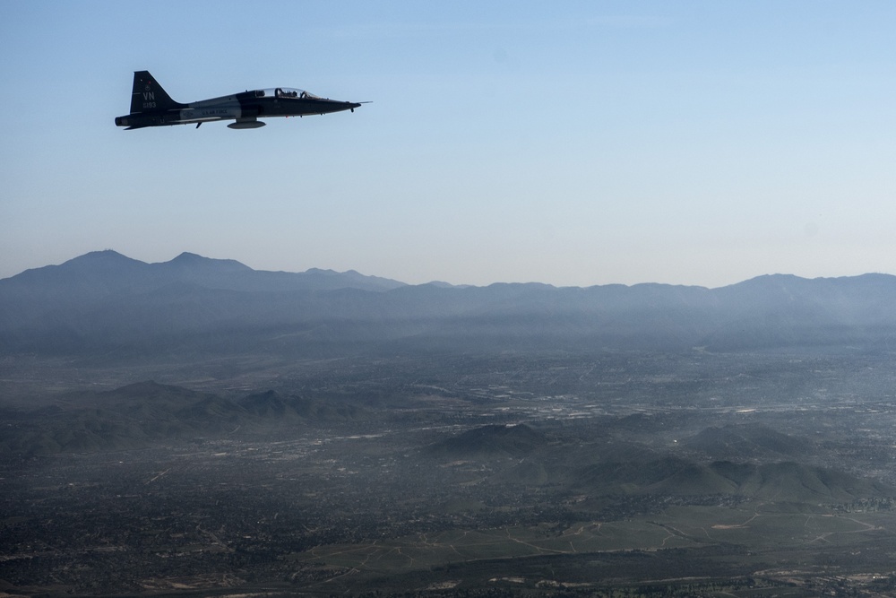 Los Angeles Dodger's Receive Flyover from Vance Air Force Base