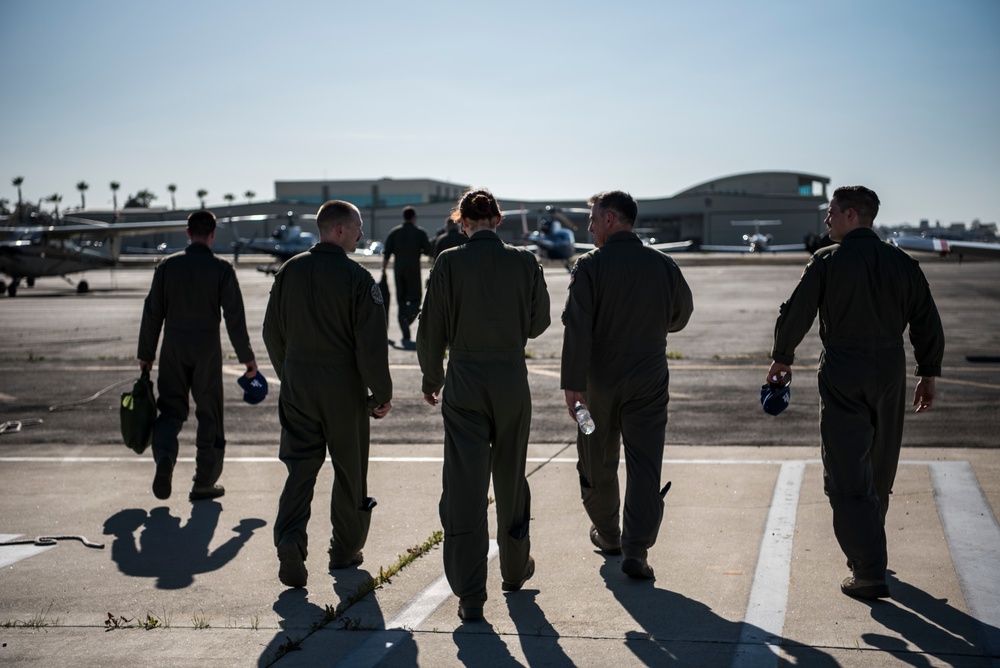 Los Angeles Dodger's Receive Flyover from Vance Air Force Base