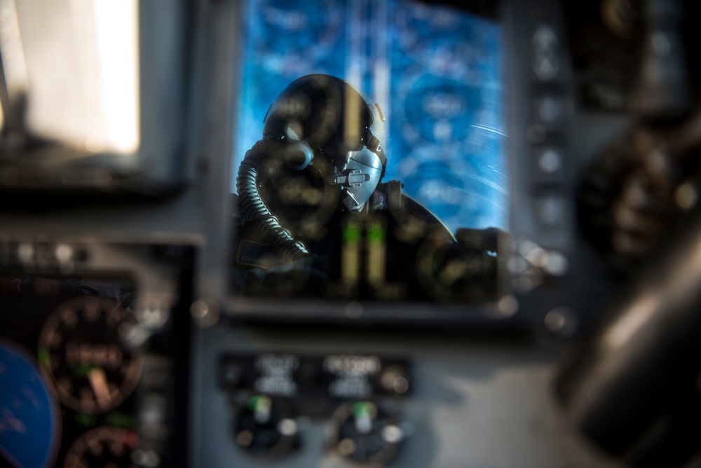 Los Angeles Dodger's Receive Flyover from Vance Air Force Base
