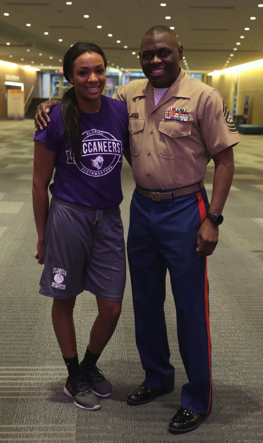 Marines, athletes engage at WBCA