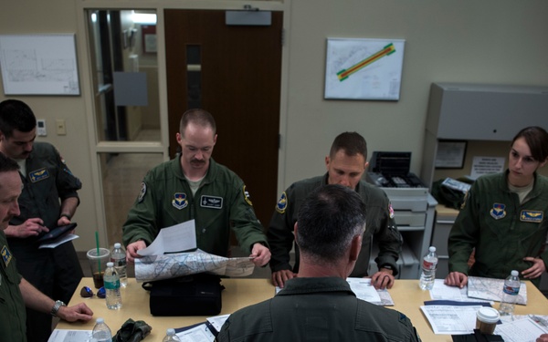 Los Angeles Dodger's Receive Flyover from Vance Air Force Base