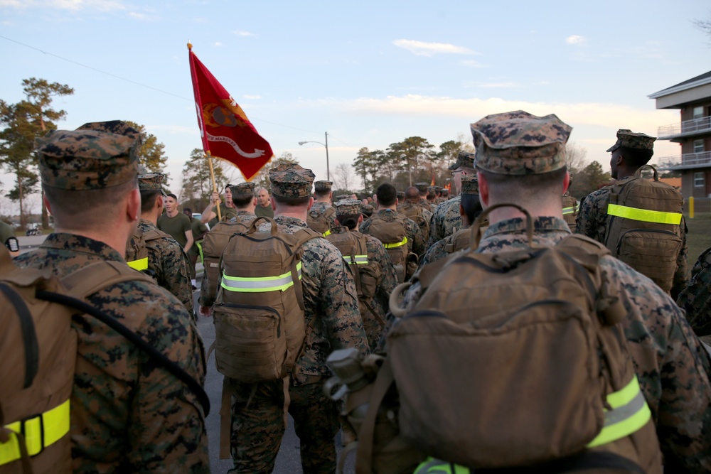 Headquarters Regiment Six Mile Hike