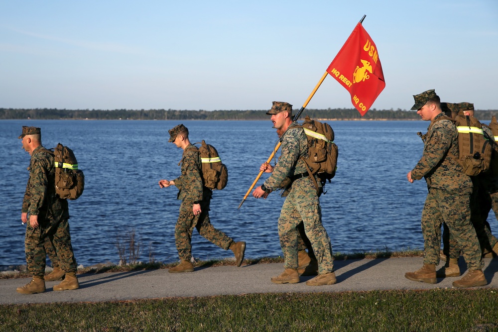 Headquarters Regiment Six Mile Hike