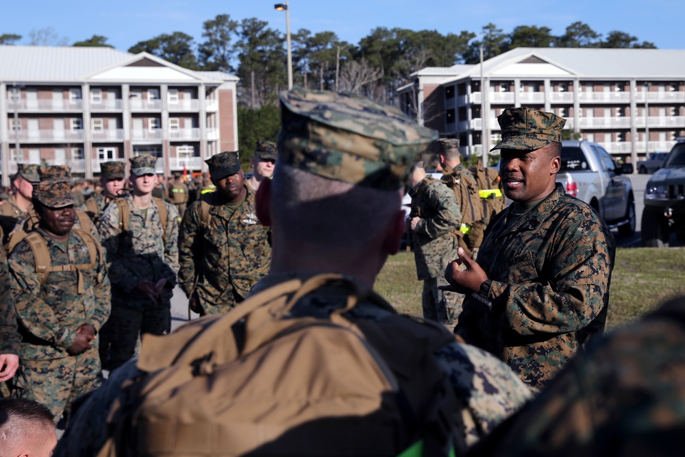 Headquarters Regiment Six Mile Hike