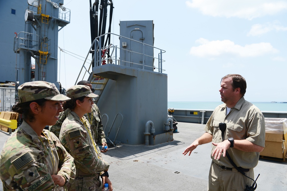 USNS John Lenthall delivers Cargo to Camp Lemonnier