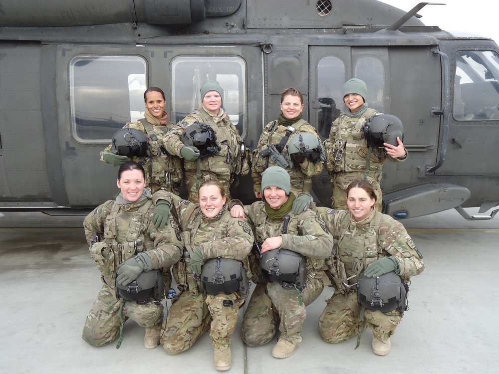All-female crew flies together in Task Force Shadow mission