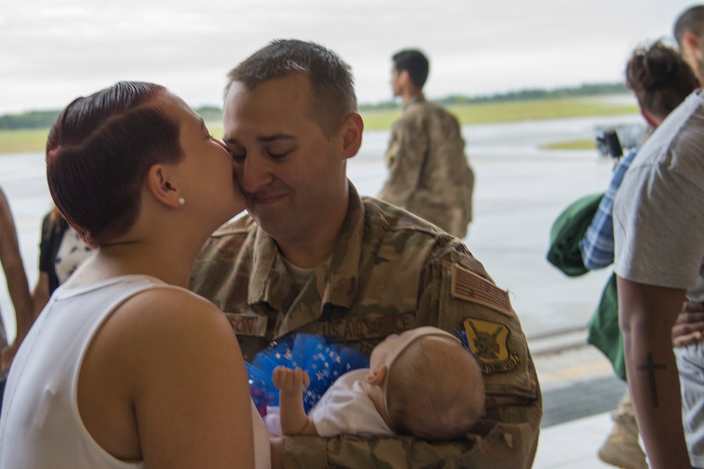 Family, friends welcome home Airmen