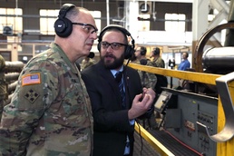 Army secretary talks vision, priorities in visit to historic Army arsenal