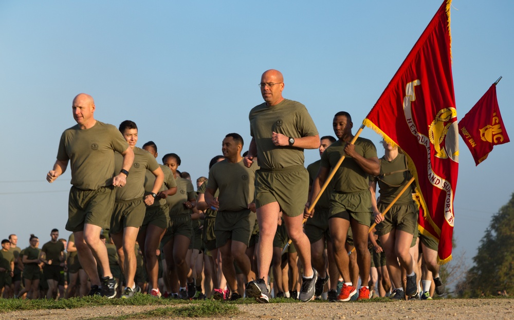 Headquarters and Support Bn hosts annual Bunny Run