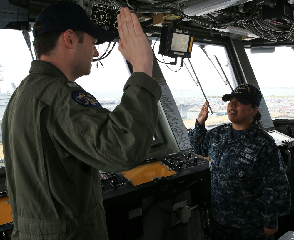 ABE3 Lucecita reenlistment