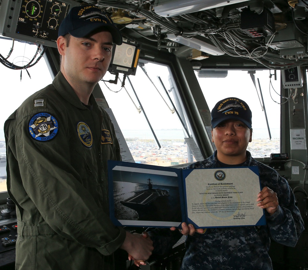 ABE3 Lucecita reenlistment