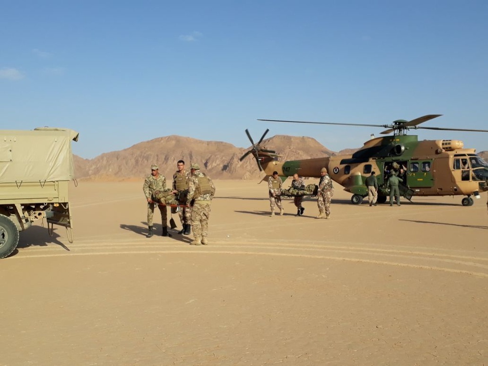 Task Force Spartan aviation brigade exchanges troops with Jordanian Air Force