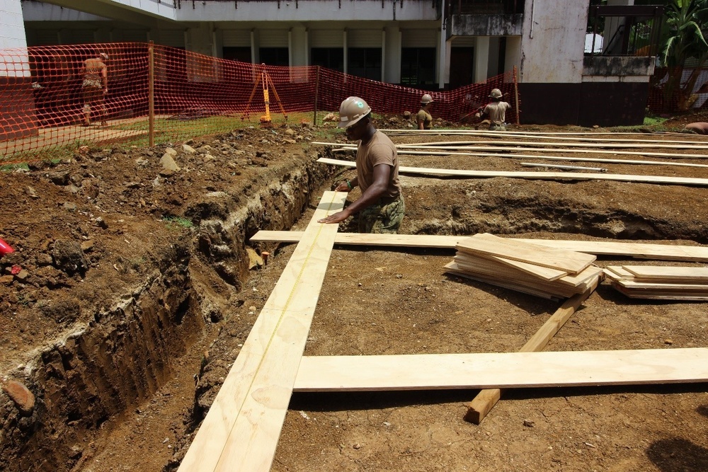 Naval Mobile Construction Battalion (NMCB) 11 Construction Civic Action Detail Federated States of Micronesia March 30th 2018