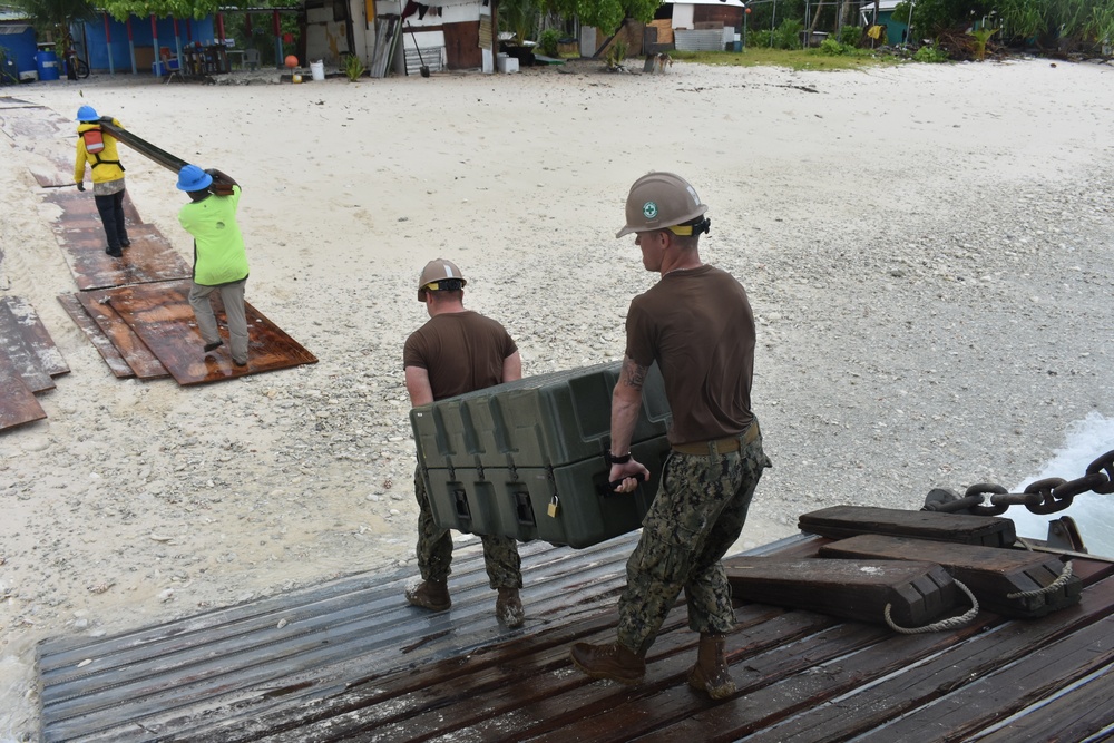 Naval Mobile Construction Battalion (NMCB) 11 Construction Civic Action Detail Marshall Islands March 30th 2018