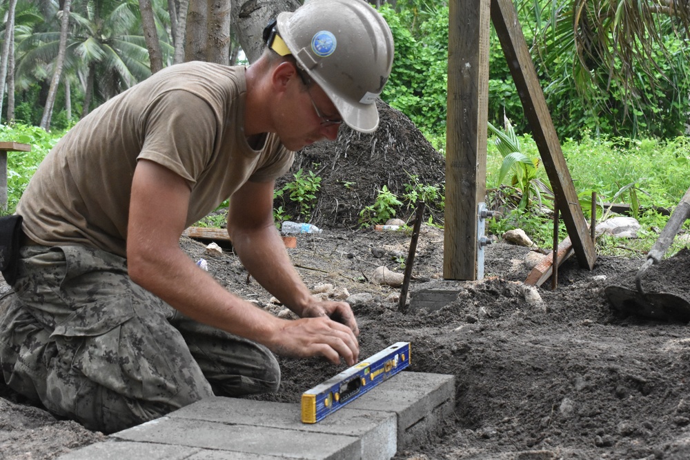Naval Mobile Construction Battalion (NMCB) 11 Construction Civic Action Detail Marshall Islands March 30th 2018
