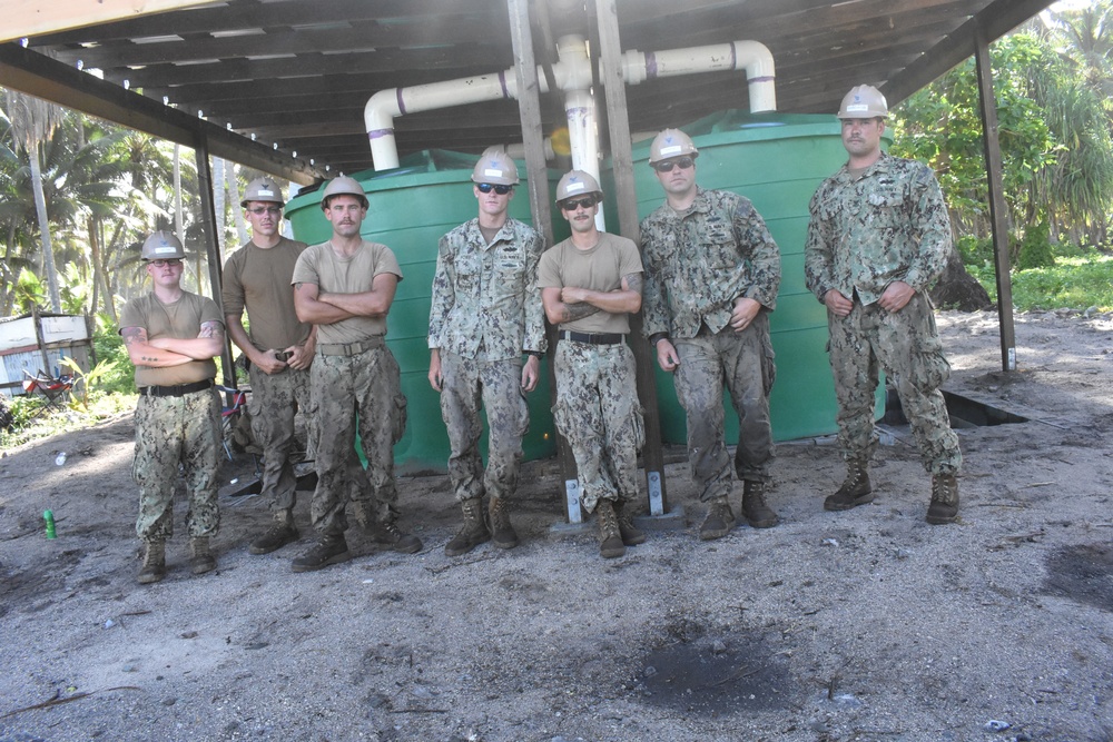 Naval Mobile Construction Battalion (NMCB) 11 Construction Civic Action Detail Marshall Islands March 30th 2018