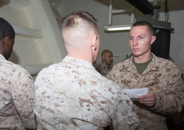 26th MEU Lance Cpl. Seminar Graduation