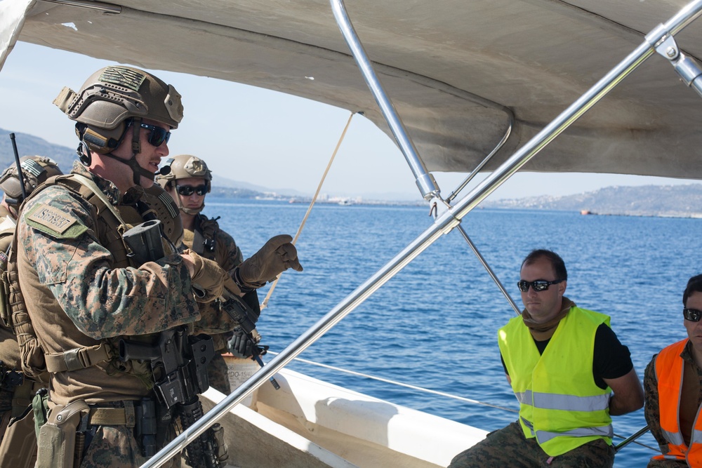 MRF participates in small boat investigation training in Souda Bay