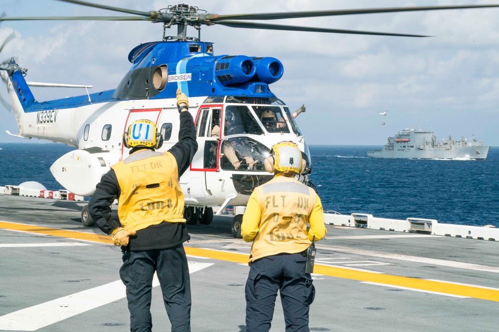 USS Bonhomme Richard (LHD 6) Replenishment-at-Sea