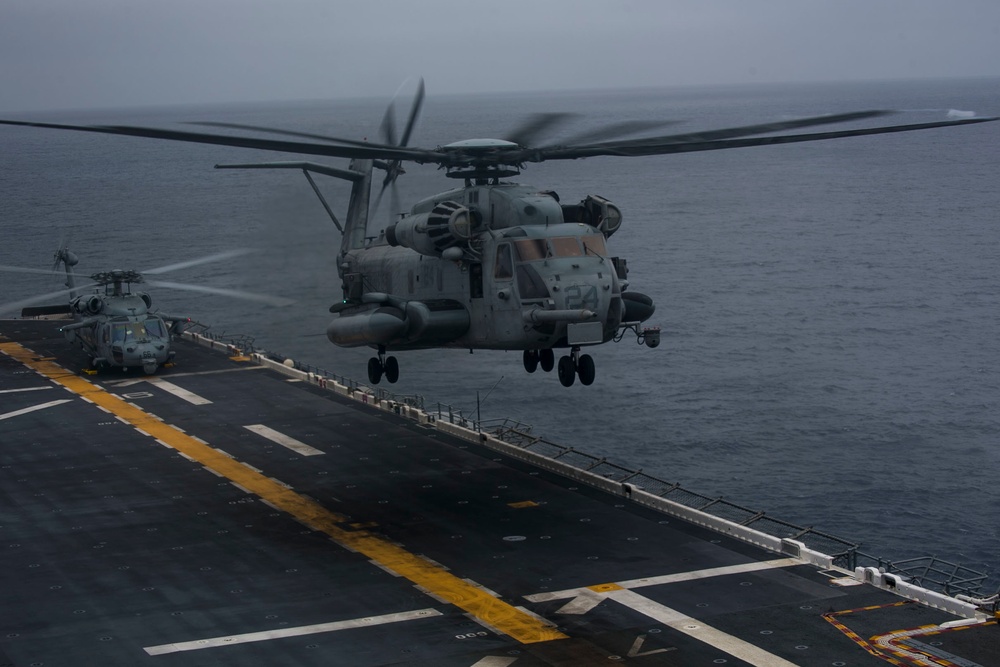 Marines and Sailors Conduct Flight operations