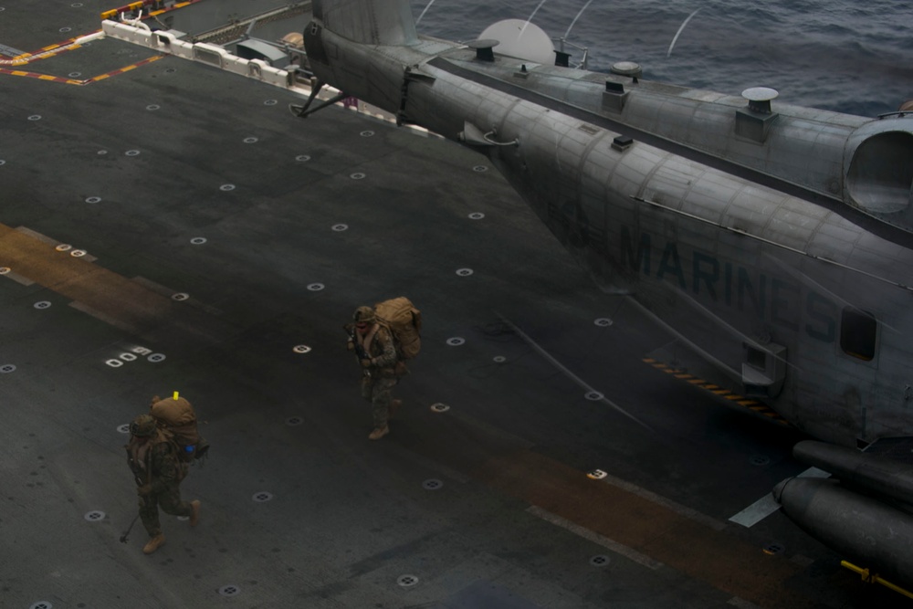 Marines and Sailors Conduct Flight operations