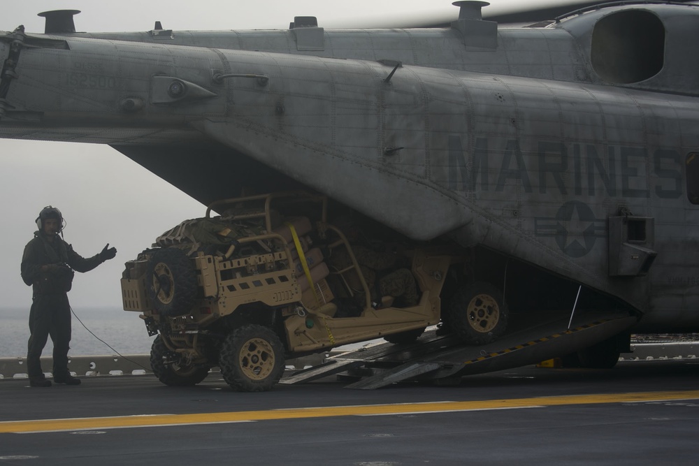 Marines and Sailors Conduct Flight operations