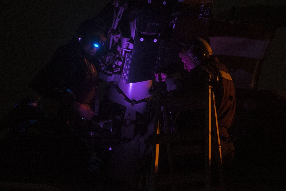 Marines Conduct Aircraft Maintenance