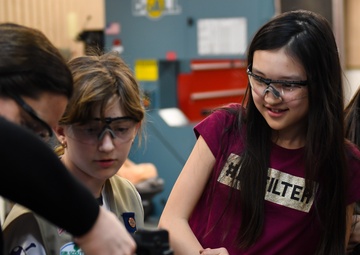 Hammer time! Girl Scouts learn metalwork