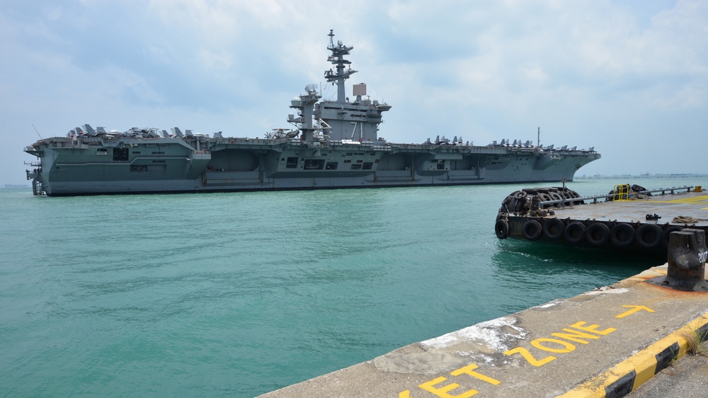 Singapore Area Coordinator Welcomes USS Theodore Roosevelt (CVN 71)