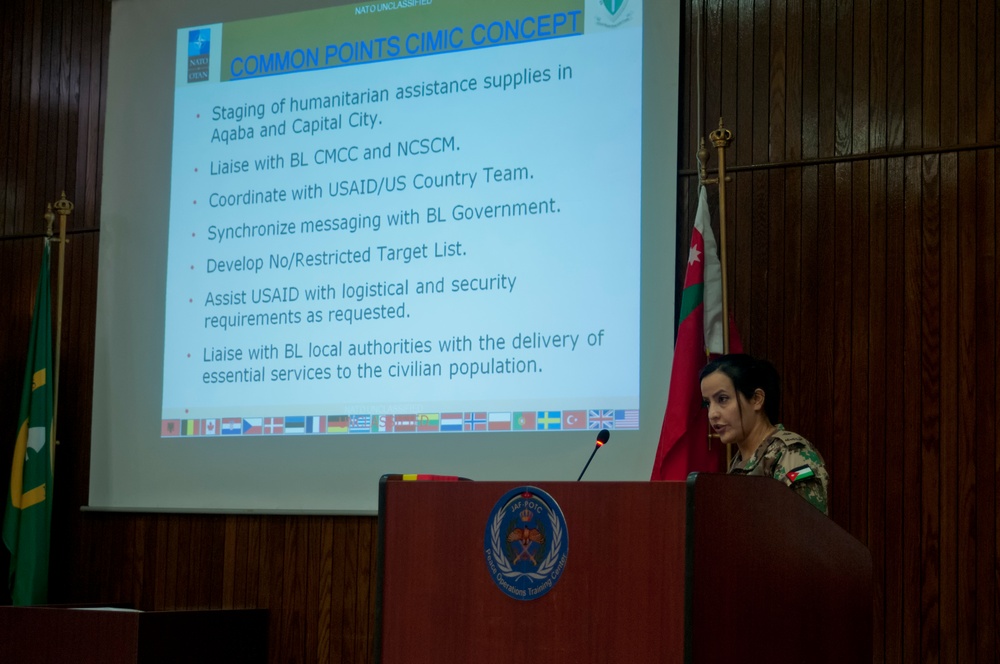 Jordanian, U.S. forces train on NATO planning procedures