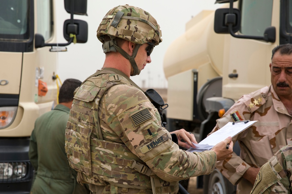 Iraqi Army 38th BDE Vehicle Transfer