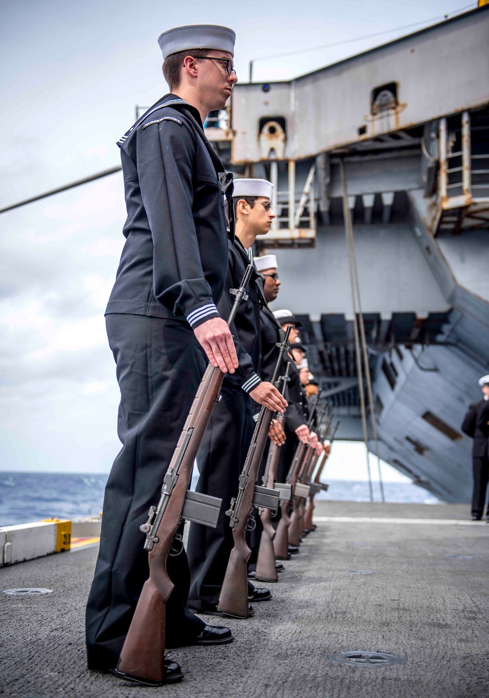 GHWB Burial-at-Sea Ceremony