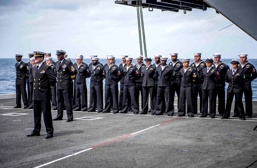 GHWB Burial-at-Sea Ceremony