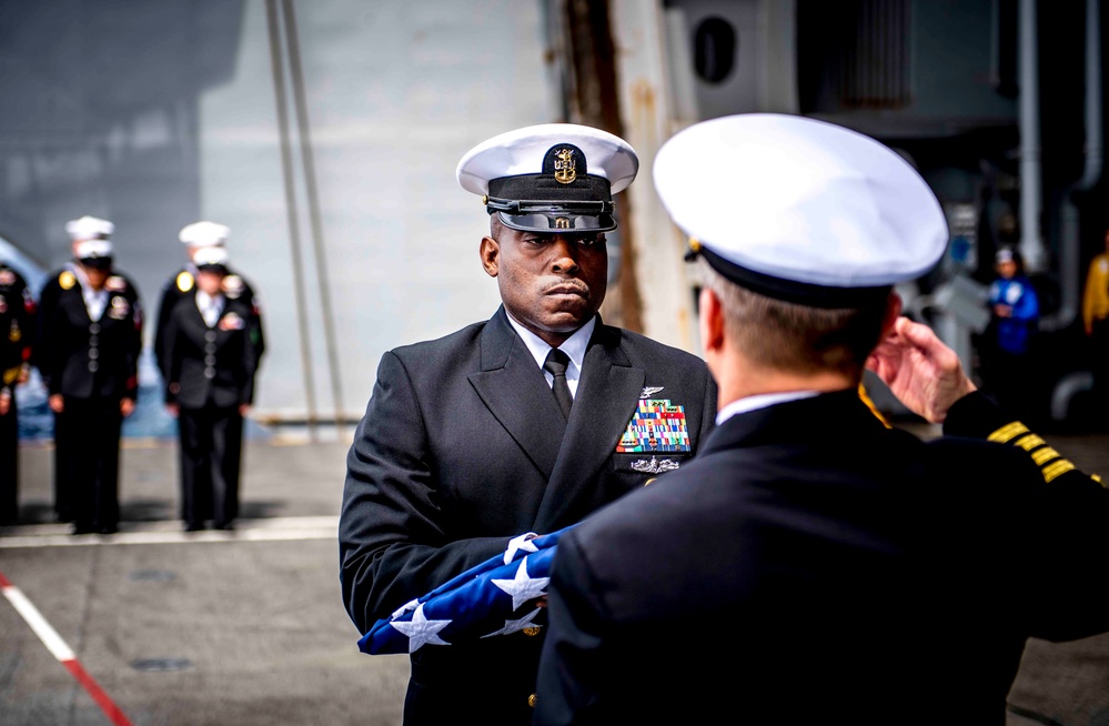 GHWB Burial-at-Sea Ceremony