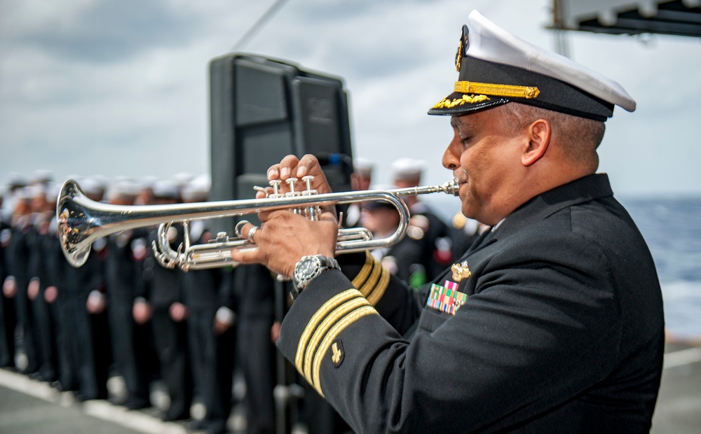 GHWB Burial-at-Sea Ceremony