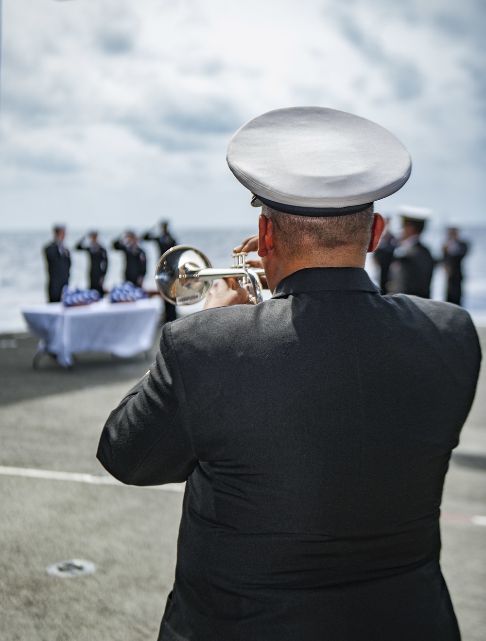 GHWB Burial-at-Sea Ceremony