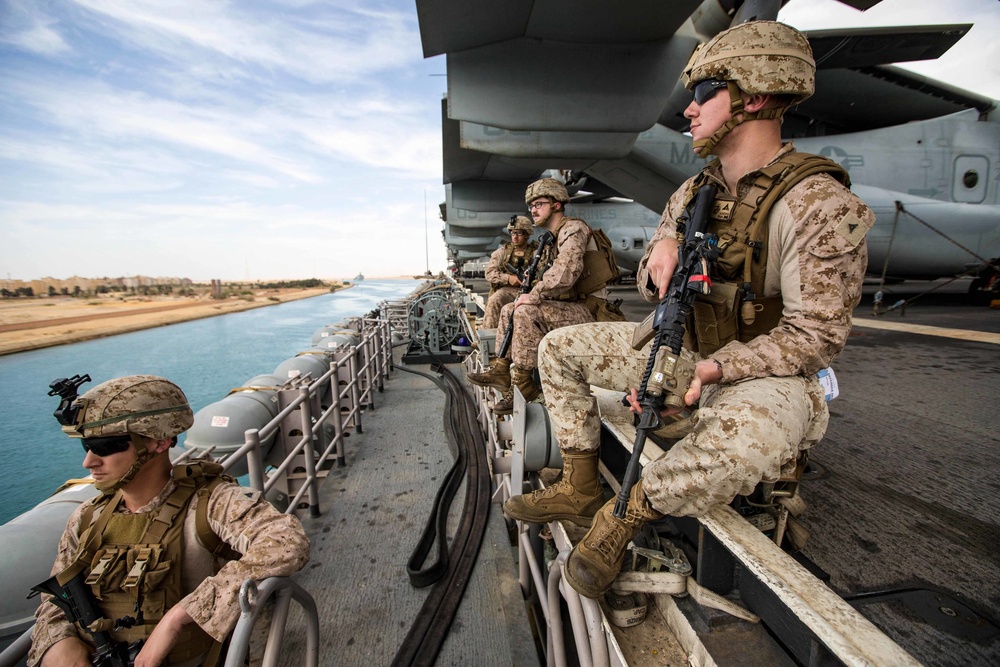 Stand Alert! 26th MEU’s Suez Canal Passage