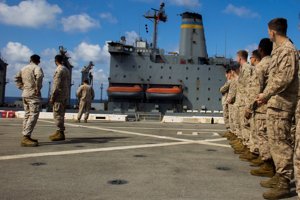 USNS Patuxent replenishes the USS New York