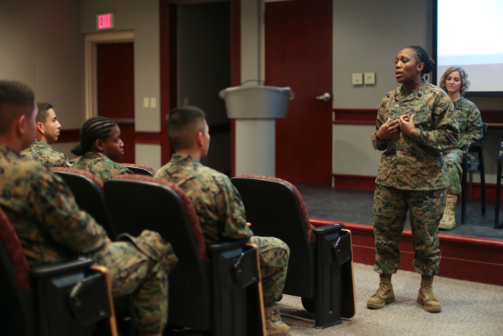 Marine Corps Combat Service Support Schools Womens History Month Leadership Panel