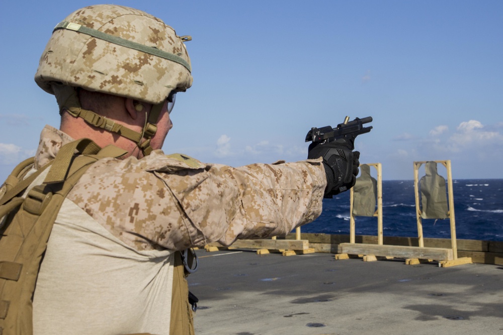 CAAT Platoon conducts deck shoot aboard USS New York