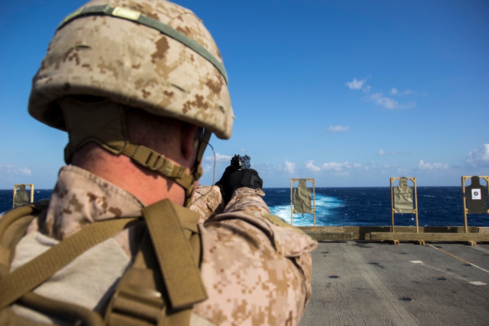 CAAT Platoon conducts deck shoot aboard USS New York