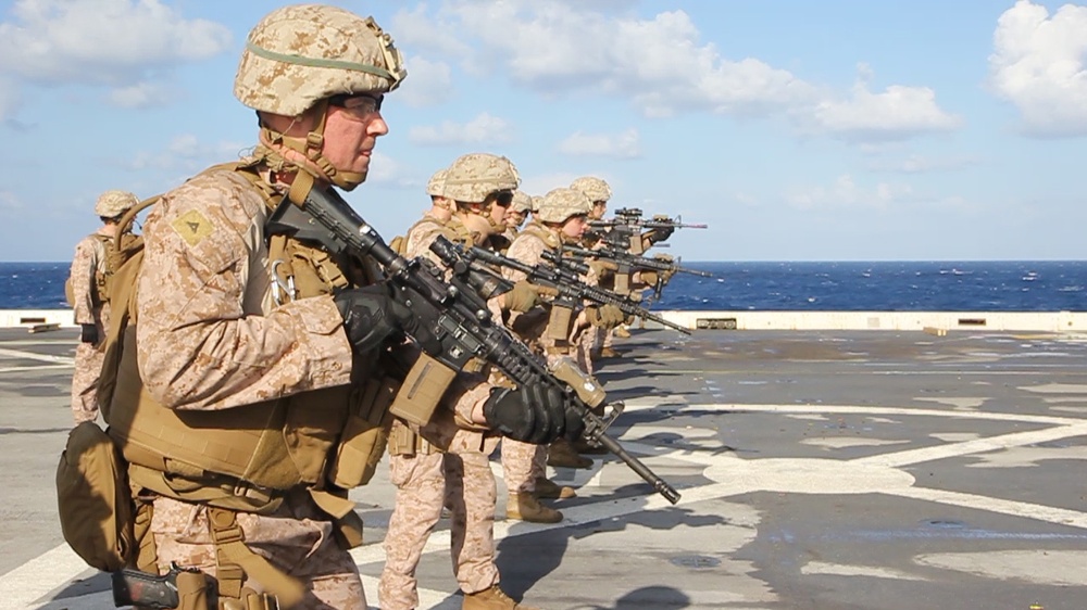 CAAT Platoon conducts deck shoot aboard USS New York