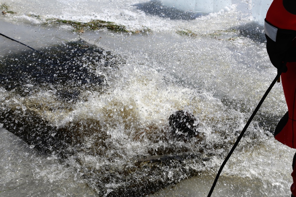 Cold-Weather Operations Course 18-06 students complete cold-water immersion training at Fort McCoy